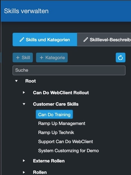Can Do Skills und Rollen Bibliothek